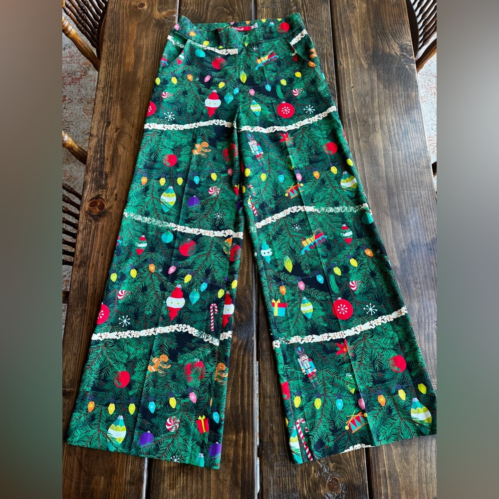 Shinesty Festive Green Wide Leg Pants